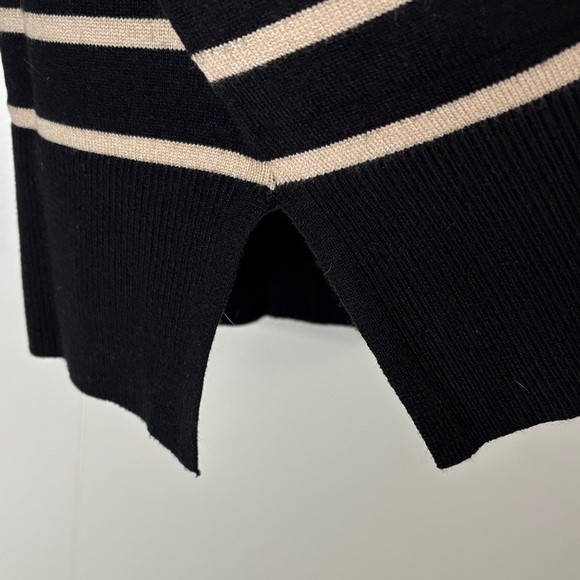 Amazon Set Black and Cream Striped Women's Sweater & Pants - Picture 6 of 9